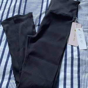 NWT Black Ribbed Leggings